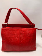 Red Florentine Leather Satchel – Limited Edition