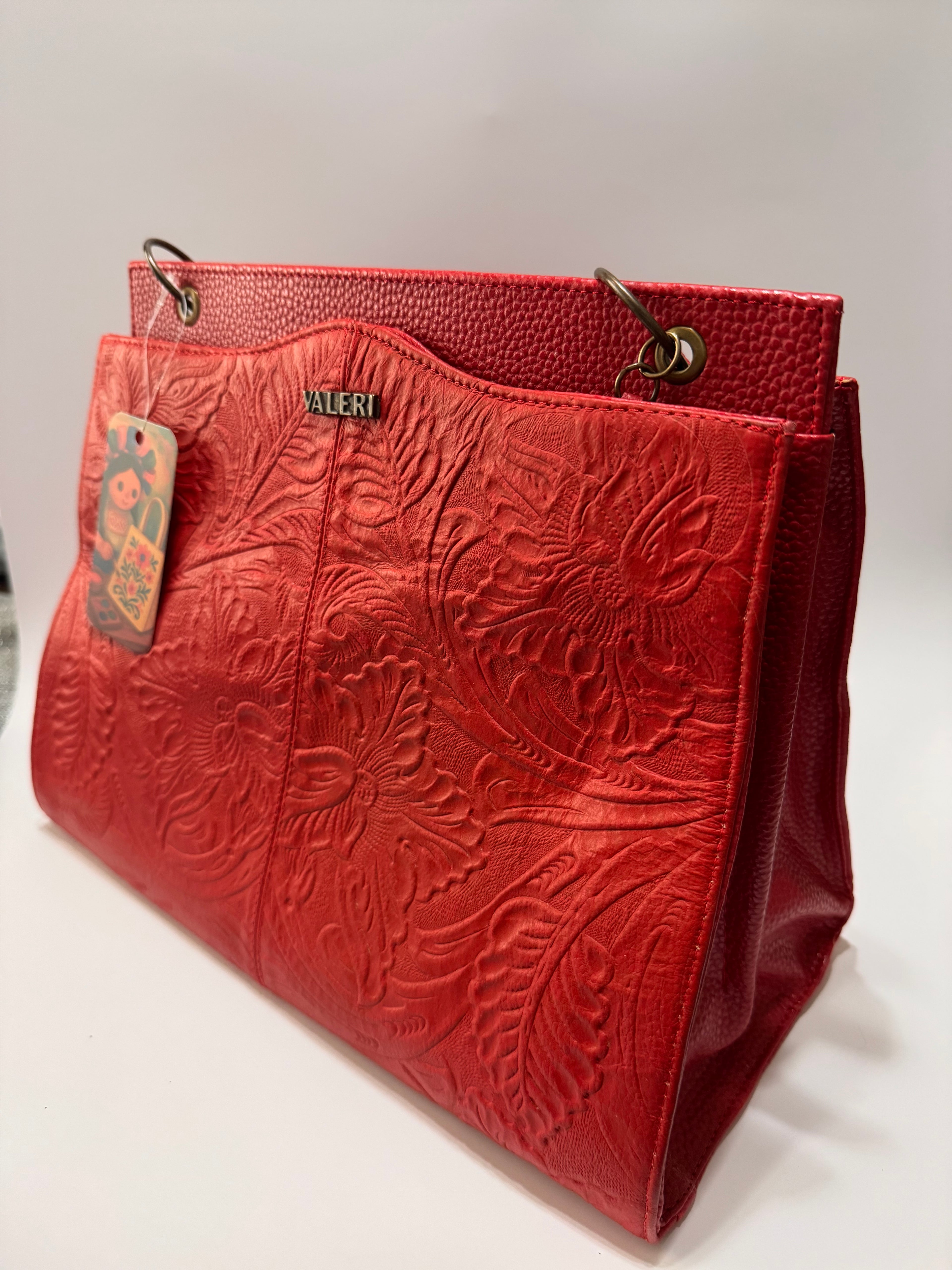 Red Florentine Leather Satchel – Limited Edition